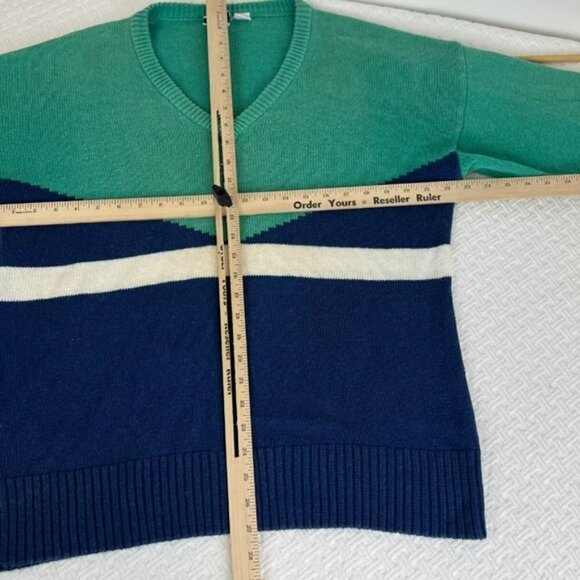 Vintage 1980s Tail ramie Cotton Graphic Pullover - Abstract Cozy Vibes 80s - Picture 8 of 11